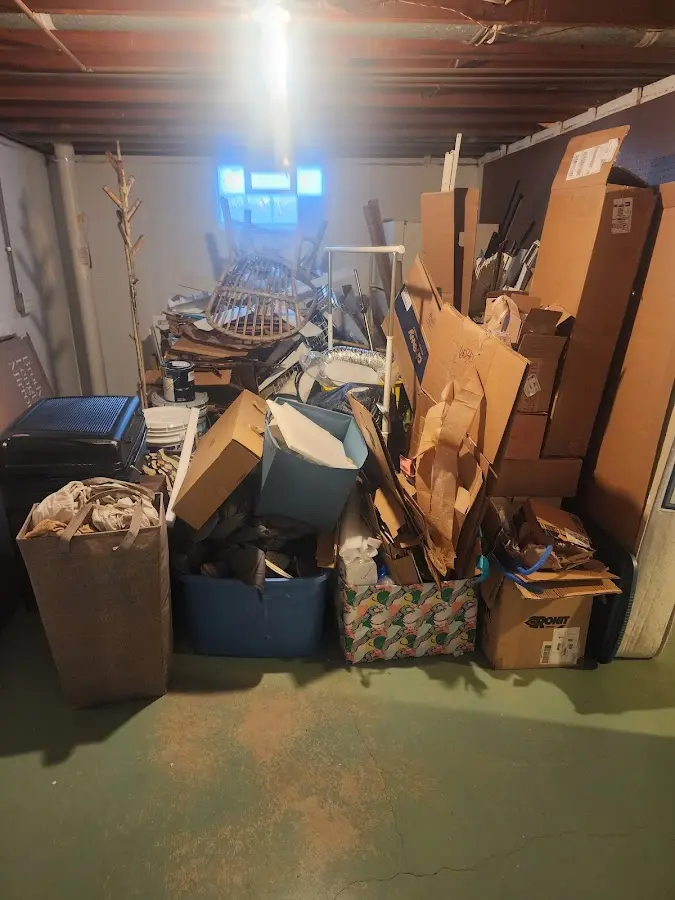 Roll-off dumpster container at job site for 20 Yard Dumpster Rental in Lubbock